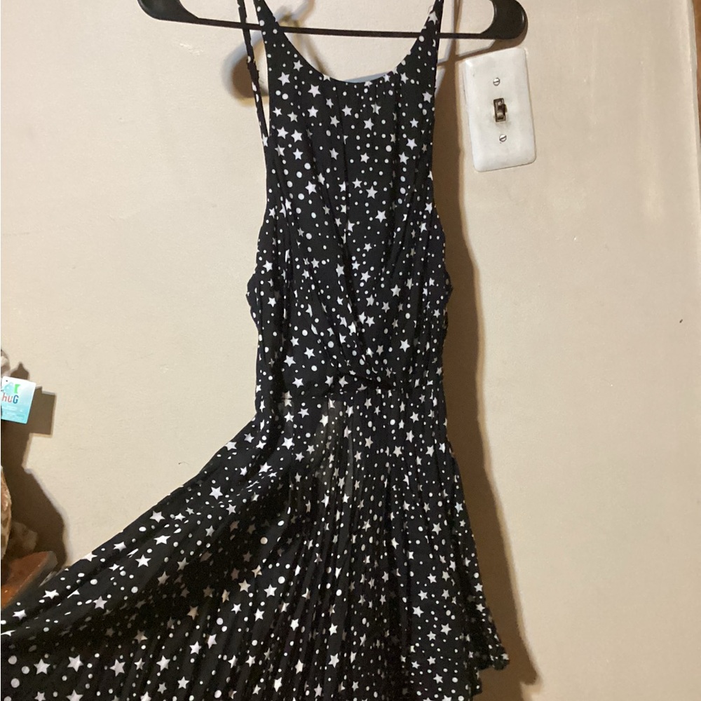 Women’s Rumor Star Pattern Tie Back Romper Size M